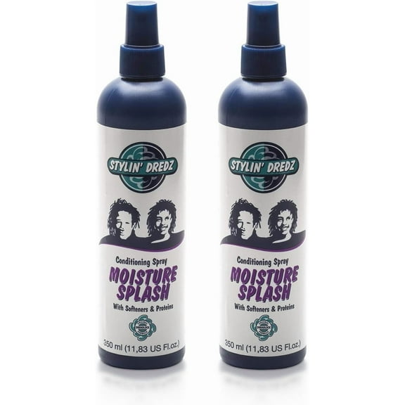 Stylin Dredz Moisture Splash Conditioning Braid Spray and Dreadlock Moisturizer Spray - 350 ml Pack of 2