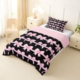 thumbnail image 2 of Erosebridal Cute Pink Bowknot Kids Twin Comforter Sets,Kawaii Princess Bow Bedding Set For Girls,Reversible pink,2-Piece, 2 of 7