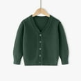 thumbnail image 2 of Gvdentm Sweater Uniform Sweaters for Boys Boys Cardigan Sweater Kids Casual V Neck Button Uniform Sweaters(Dark Green,4-5 Years), 2 of 5