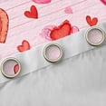 thumbnail image 4 of Feelyou Red Love Heart Black Out Curtains, Cartoon Watercolor Art Curtains Pack of 2 (42x63 Each), Romantic Valentines Day Bedroom Curtains, Black Out Curtains Decor, 4 of 6