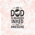 thumbnail image 4 of Inktastic My Dad is Bearded Inked and Awesome Boys or Girls Baby Bodysuit, 4 of 5