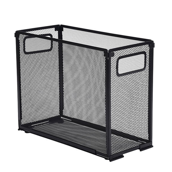 Pnellth Storage Basket File Organizer Mesh Design with Hollow Handle Detachable Simple Installation Buckle Fixing Household Items Toy Storage Basket