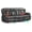 Black-PU with console, variant on 76.8" Power Loveseat Recliner Sofa with Console,Zero Wall Hugger Reclining Sofa with Massage and Heat,3 Seater Recliner Couch with AC Outlet,USB Ports,LED Light for Living Room Home Theater