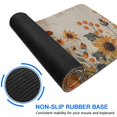 thumbnail image 6 of Happy Thanksgiving Fall Pumpkin Sunflower Large Gaming Mouse Pad Extended Desk Mouse Pad with Stitched Edges, Non-Slip Base, Water Resist Keyboard Pad for Gamer, Office & Home, 31.5 X 11.8 in, 6 of 7