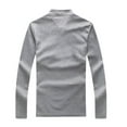 thumbnail image 3 of Vedolay Polos for Men Long Sleeve Button Down Casual Tops 2023 Gray,3XL, 3 of 4