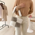 thumbnail image 3 of Bolso Peludo para Niña Informal Diario Femenino Con Color A La Mujer, 3 of 6