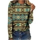 thumbnail image 2 of ICHUANYI Liquidación Mujer Casual Manga Larga Impresión Cuello Redondo Suelta Camiseta Blusa Tops ICHUANYI WER202308253704, 2 of 5