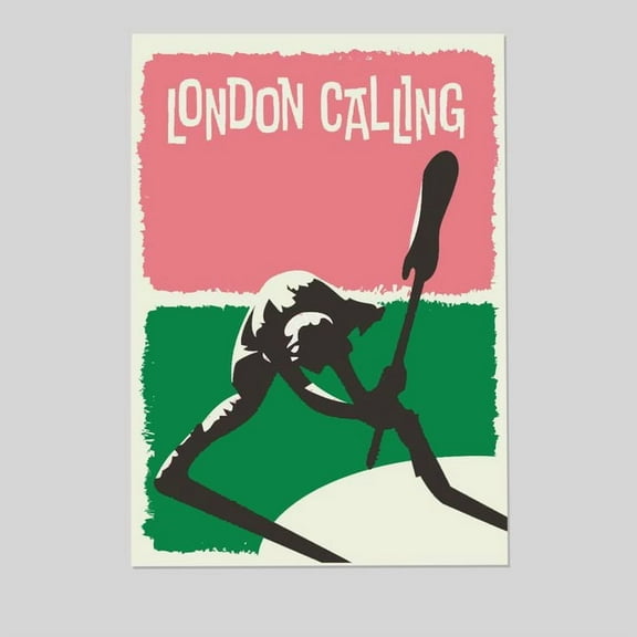 Music Poster - The Clash London Calling Poster - Vintage Style - Size 24x36 - Postora