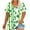 Green, variant on TKLPEHG St. Patricks Day Shirts Women Crew Neck Plus Size Tops Green Irish Shamrock Print Graphic Tee Short Sleeve Striped Shirt (Green,XXXXL)