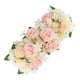 thumbnail image 2 of Arreglo floral de seda para corredores de pasillo de bodas - Ramo realista de rosas y lirios de 52 cm para decoración de ceremonias, 2 of 6