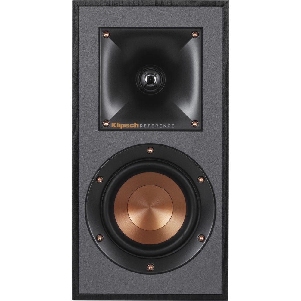 Klipsch 1065840 Powerful Detailed Home Speaker Set of 2 Black Bundle with Deco Essentials Brass Speaker Banana Plugs + 50 foot 16 AWG Gauge Heavy Duty Speaker Wire Cable| Official Klipsch USA Dealer