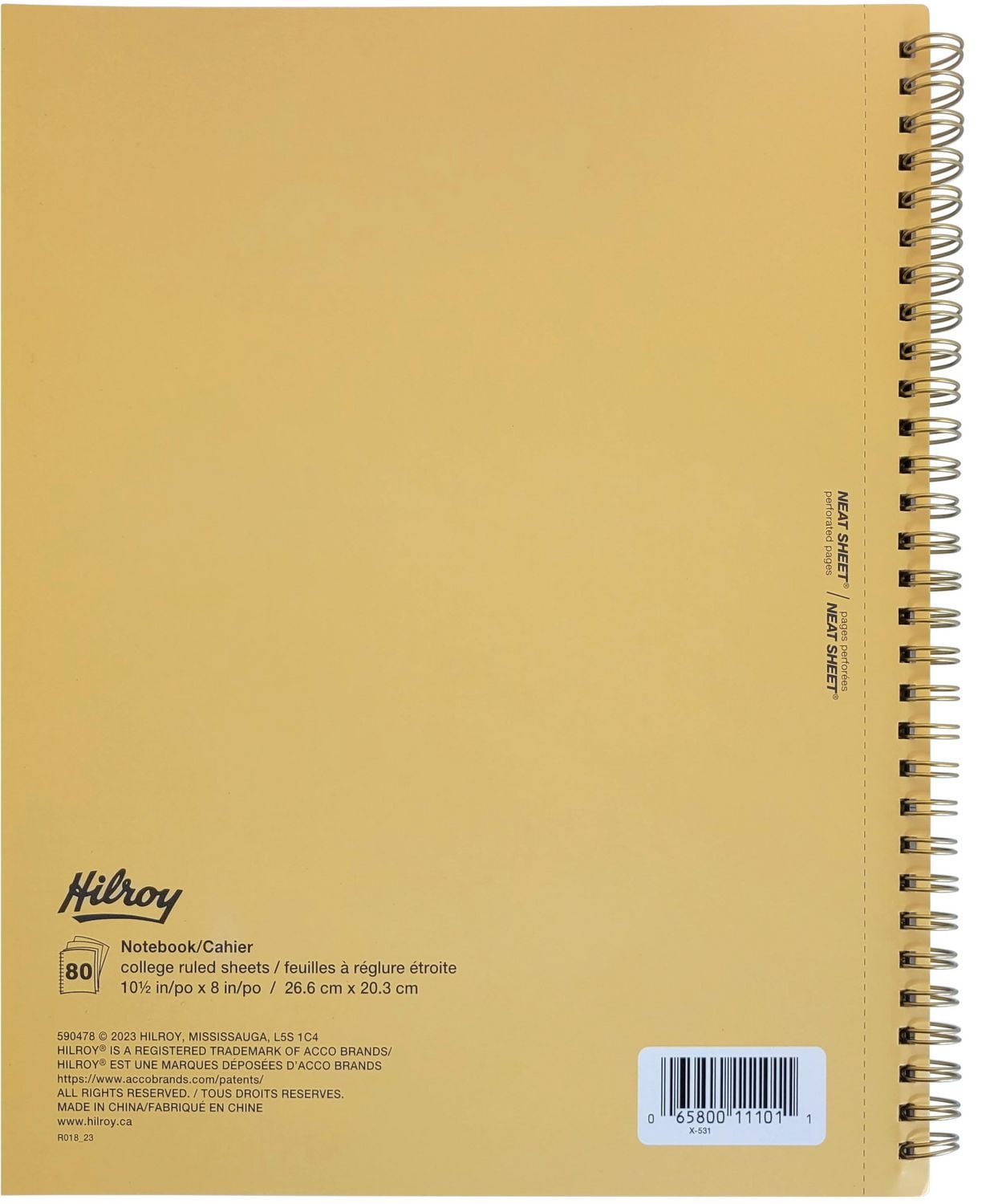 Hilroy Honeybee Lavender Notebook