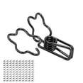 thumbnail image 4 of 100 Clips de Carpeta ANGGREK Forma de Flor Metal, 4 of 8
