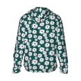 thumbnail image 3 of Balery Daisies Flowers Men's Women's UPF 50+ Sun Protection Lightweight Hoodie Performance Long Sleeve Shirt for Fishing Running-Small, 3 of 9