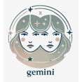 thumbnail image 2 of Gemini Zodiac Sign Adult White Crew Neck Short Sleeve Tee-Medium, 2 of 4