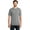 Grey, variant on Made DM130 Mens Perfect Tri Crew Tee, Grey Frost - Extra Large