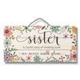 thumbnail image 4 of CounterArt "Sister" Slatted Pallet Hanging Wood Sign 12" by 6", 4 of 8