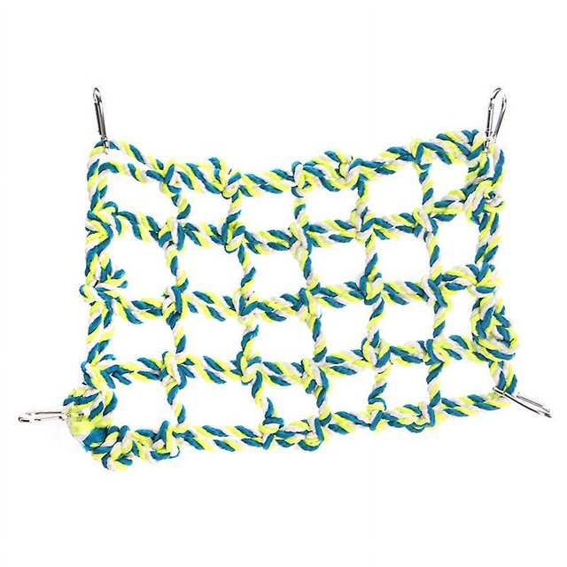 Green Red de cuerda de escalada para mascotas, cama colgante para Animal PEQUEÑO, hamaca, columpio, puente con escaleras
