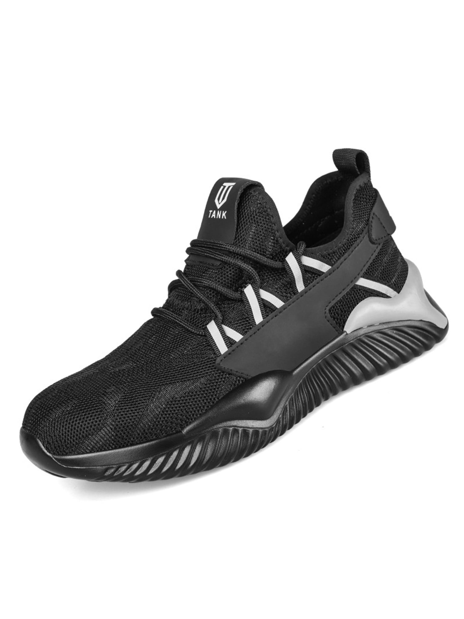 Tenmix Men Protection Boot Heavy Shoes Steel Toe Shoe Slip Resistant Sneakers Anti-smash Comfort Style A 7.5 - Walmart.com