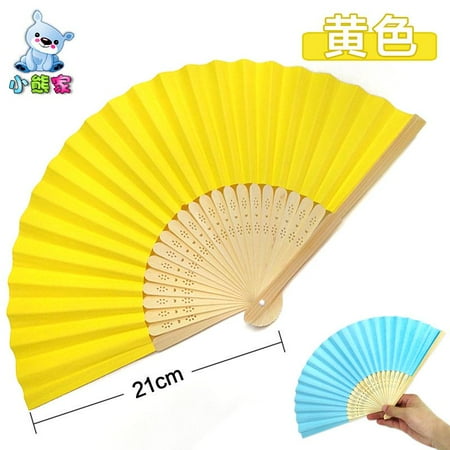 

QING SUN Hand Fan Folding Fan Fan Antique Bamboo Folding Fan Used for Party Decoration Decorative Dancing