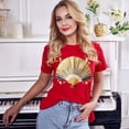 thumbnail image 2 of Fan shirt, Shirt with Fan, Tee Shirt with Antique Fan, 2 of 18