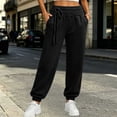 thumbnail image 3 of Gytharion Women's Jogger Pants Solid Color Tapered Fit Sweatpants Drawstring Elastic Waist Athletic Joggers with Pockets for Workout, 3 of 5