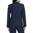 thumbnail image 2 of Theory womens  Zip Sleeve Wool-Blend Jacket, 00, Blue, 2 of 3