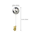 thumbnail image 2 of WHAMVOX Float Valve Water Level Control Stainless Steel and Copper for Water Tanks, 2 of 8