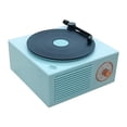 thumbnail image 2 of Altavoz Bluetooth estilo clásico antiguo con diseño de tocadiscos, verde vinilo. Altavoz de volumen alto con mejora de graves. KintiSun, 2 of 3