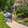 thumbnail image 2 of Yayeee Garden Flag 28" x 40" Double Sided Outdoor Yard Lawn Holiday Decorations, Evening Mountain Road, 2 of 6