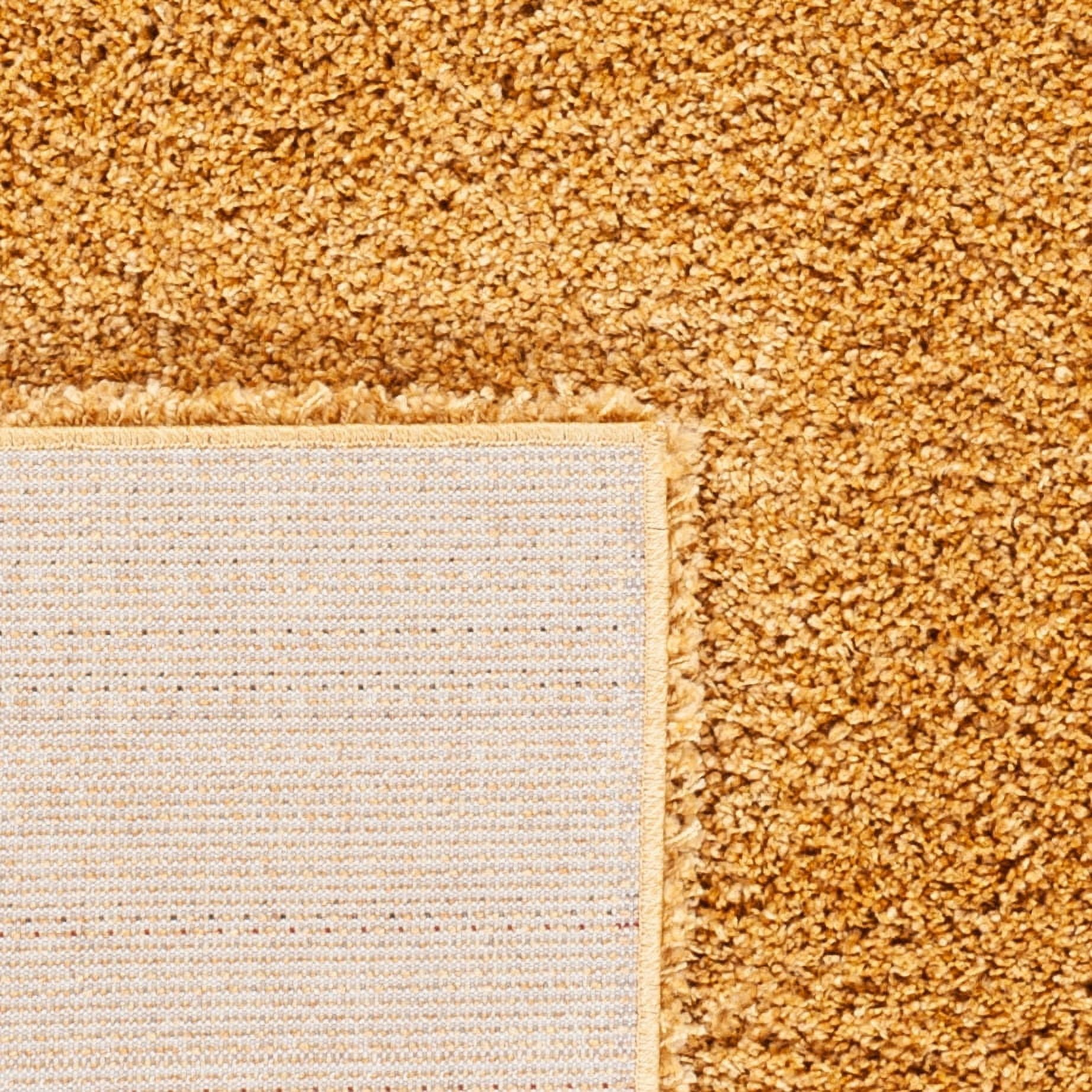 SAFAVIEH Hudson Shag Jackie Solid Area Rug, Gold, 9' x 12'