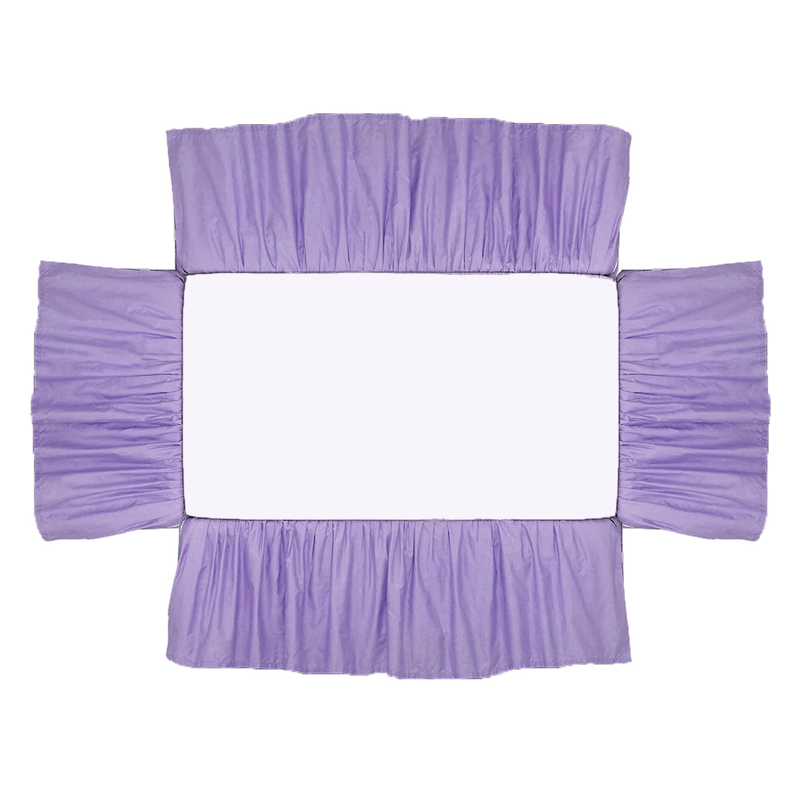 Homerr Crib Cover Elastic Band Crib Skirt Baby Crib Bed Skirt Easy Installation Soft Elastic Toddler Crib Skirt for Bedroom