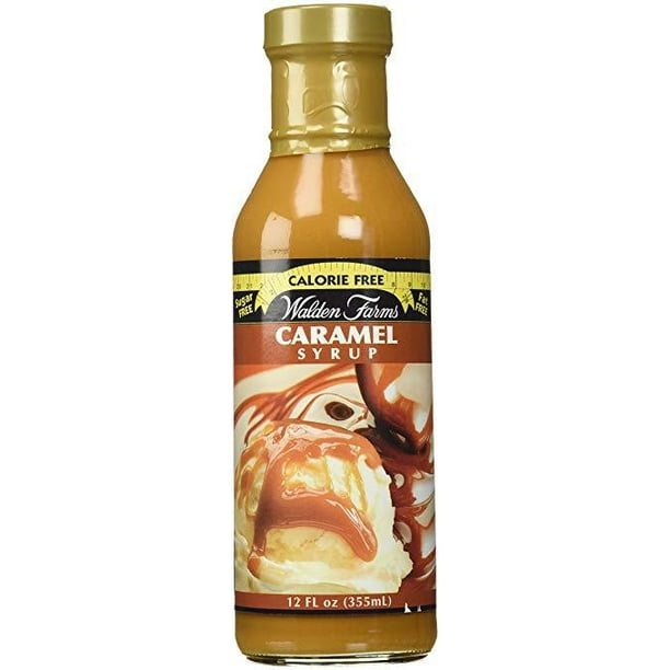 Walden Farms Caramel (2 bottles) SYRUP, Sugar Free, Calorie Free, Fat Free, Carb Free, Gluten