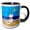 Black/White, variant on 3drose, Cute Siamese Kitty Cat Summer Beach Time Fun, 11oz Magic Transforming Mug