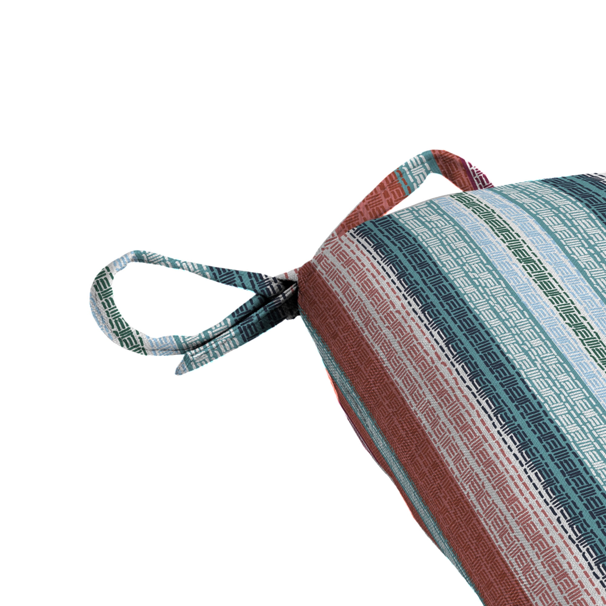 Mainstays 15.5 D x 17 W Multi Stripe Rectangle Outdoor Seat Pad 1 Pack Walmart