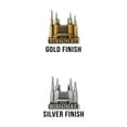 thumbnail image 2 of Washington DC Temple,3/4" Antique Gold Temple Pin by Ringmasters, 2 of 2