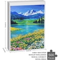 thumbnail image 3 of Landscape Puzzles for Adults 500 Pieces, Nature Puzzle with Mountains Park Stream Oil Painting, Jigsaw Puzzles Modern Home Decor for Bedroom Living Room Kitchen Wall Decor, 3 of 8