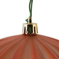 thumbnail image 2 of Vickerman 5.7" x 5.5" Coral Matte Onion Christmas Ornament, UV treated, Set of 3, 2 of 7