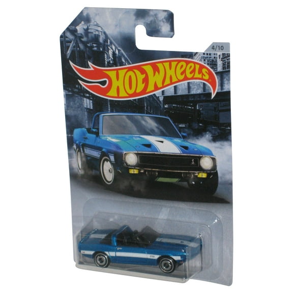 Hot Wheels American Steel Muscle (2018) Blue '69 Shelby GT 500 Toy Car 4/10