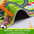 thumbnail image 4 of Car Rugs for Kids Toy Cars,78.7"X59" Animal Road Rug for Kids,Non Slip Zoo Road Map Car Track Rug,Washable Kids Carpet Playmat Rug for Playroom Bedroom Boys,Track Rug Car Play Carpet for Kids, 4 of 8