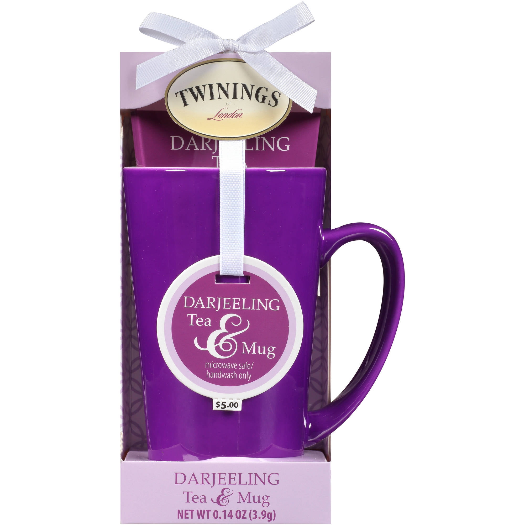 Twinings of London Darjeeling Tea & Purple Mug Gift Set, 2 Piece