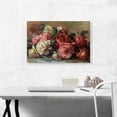 thumbnail image 2 of ARTCANVAS Discarded Roses 1880 Canvas Art Print by Pierre-Auguste Renoir - Size: 26" x 18" (1.50" Deep), 2 of 9