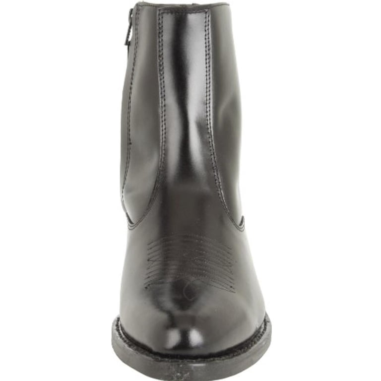 Laredo Leather Boots Mens 9.5 Wide Black Western Side Zip Long Haul Ankle 62001 Laredo 62001 for $139.99 Men main image 2