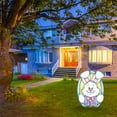2024 Easter Yard Sign Decorating Outdoor Easter Bunny Egg Sign With On