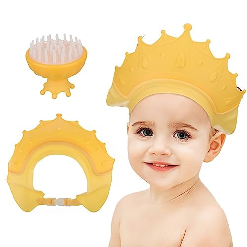 Langgg Baby hair washing tool, eye and ear protection+hair brush