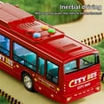 thumbnail image 6 of Xecvkr Simulation Bus Toy Large Door Opening with Lights and Sound City Bus Model Inertia Drive 28.5x7.5x6.5cm Realistic Vehicle Toy, 6 of 6