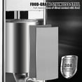 thumbnail image 2 of TROPOW Stainless Steel Sausage Maker - Silver, Fast/Slow Speed, Easy to Clean, Tabletop Manual, Dual Exhaust Valves, Ideal for Restaurants and Homes, Makes Pepperoni, Salami and More，10L, 2 of 6