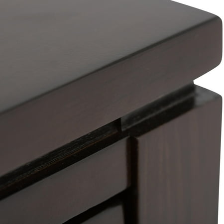Simpli Home - Cosmopolitan Console Sofa Table - Mahogany Brown
