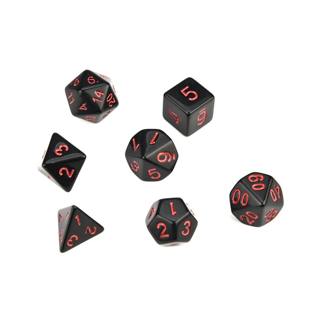Toyfunny 7pcs Set Trpg Game Dungeons Dragons Polyhedral D4 D Multi Sided Acrylic Dice Walmart Com Walmart Com