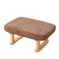 thumbnail image 3 of Otomana rectangular, taburete para reposapiés, taburete para cambiar zapatos, taburete para sofá, dormitorio, oficina, puerta, habitación resistente Caqui, 3 of 9